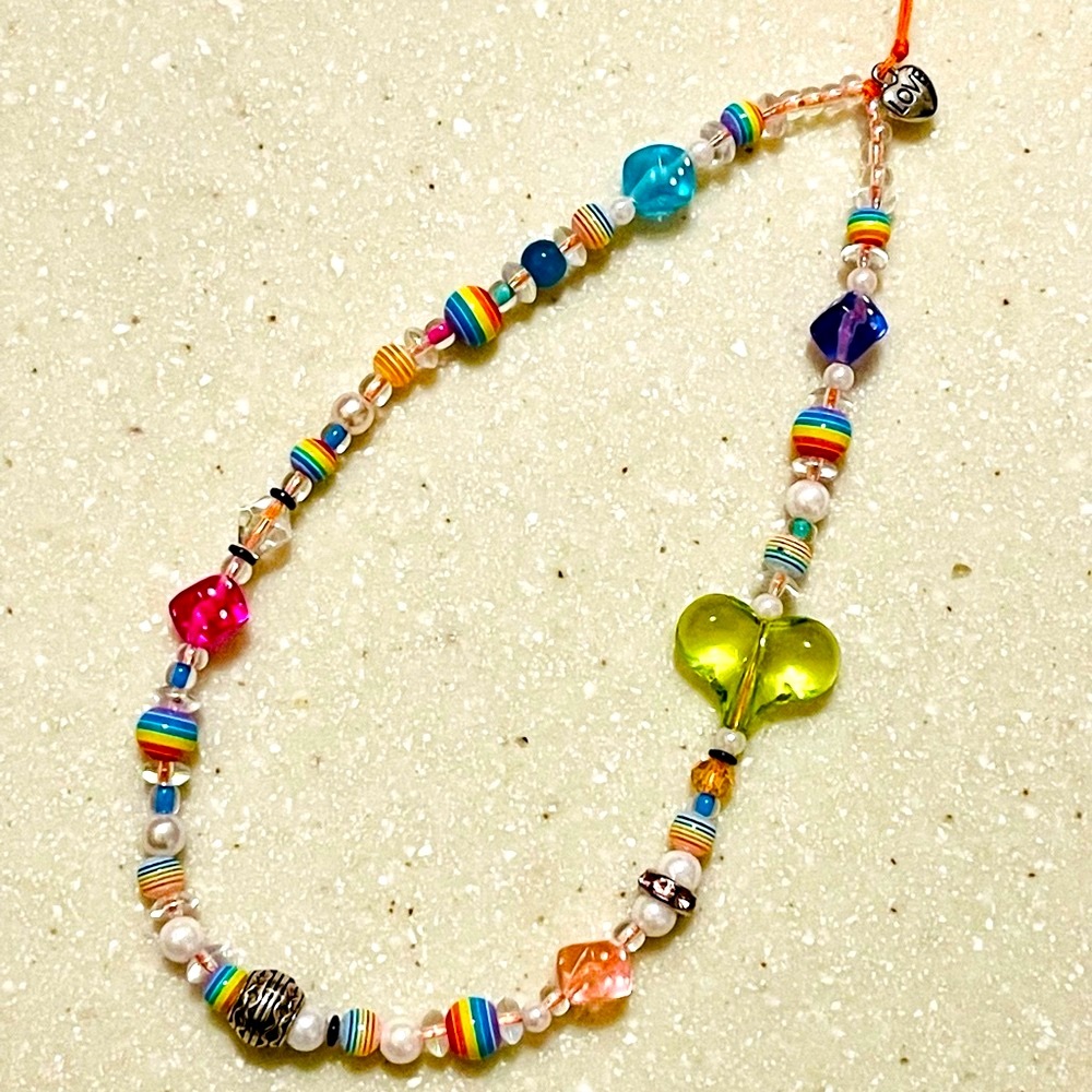 Phone String!! Rainbow 🌈 heart and dice 🎲 theme!